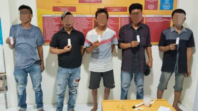 Alamak!! Satu Wanita dan Lima Pria di Deli Serdang, Diboyong Polisi Usai Kedapatan Pesta Sabu