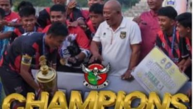 Yayasan Sepak Bola Kundur Juara 1 Bawa Pulang Piala Gubernur Kepri Zona Karimun 2023