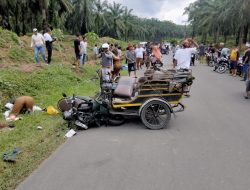 Tabrak Becak Bawa Seng, Bidan di Deli Serdang Tewas Mengenaskan