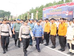Polres Karimun Apel Gelar Pasukan Operasi Mantap Brata Seligi 2023