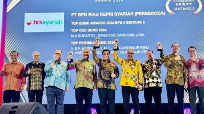 Gubernur Kepri H. Ansar Ahmad Kembali Raih  Penghargaan TOP Pembina BUMD 2024