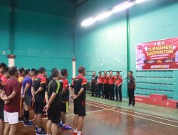 Dalam Rangka Hari Bhayangkara ke–78, Polres Karimun Gelar Turnamen Badminton