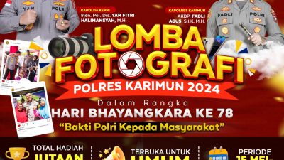 Dalam Rangka Hari Bhayangkara Ke-78, Polres Karimun Gelar Lomba Fotografi