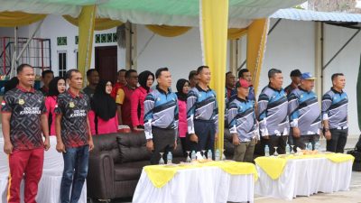 Dalam Rangka Menyambut Hari Bhayangkara ke–78, Polres Karimun Gelar Turnamen Voli