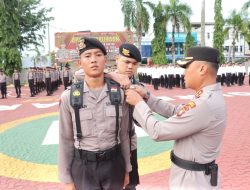 Polres Karimun Gelar Apel Pembukaan Latja 59 Siswa SPN Polda Kepri