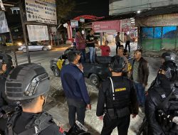 Sat Brimob Polda Sumut Patroli Kamtibmas di Wilayah Hukum Polrestabes Medan