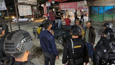 Sat Brimob Polda Sumut Patroli Kamtibmas di Wilayah Hukum Polrestabes Medan