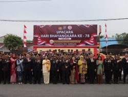 Polresta Deli Serdang Upacara Peringatan HUT Bhayangkara Ke-78 Tahun 2024