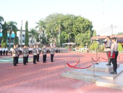 Kapolres Karimun Pimpin Sertijab Kasatreskrim, Kasatintelkan, Kasatpolairud, Kapolsek Moro dan Kapolsek Kuba Polres Karimun