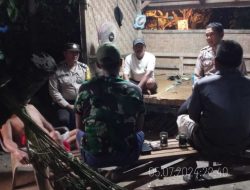 Bhabinkamtibmas Jajaran Polresta Deli serdang Cek dan Himbau Keaktifan Ronda Malam