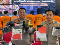 Polresta Barelang Amankan 11 Tersangka dan 1 Penadah Kasus Curanmor