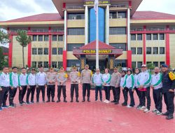 Dansat Brimob Polda Sumut Beri Dukungan dan Semangat kepada Atlet Inkanas Pengda Sumut Menuju Kejurda Inkanas Kapolri Cup 2024