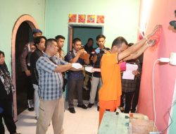 Satreskrim Polres Karimun Gelar Rekonstruksi Kasus Kekerasan Terhadap Anak, Pelaku Dihadapkan Pada 21 Adegan