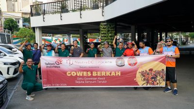 Gowes Berkah Telkom: Satu Gowesan Kecil, Sejuta Senyum Terukir di Batam