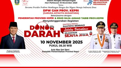 Garuda Astacita Nusantara Gelar Aksi Donor Darah di Tanjungpinang, Rayakan Hari Pahlawan dengan Semangat Berbagi