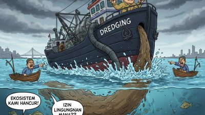 Dokumen Ungkap Pasir Hasil Dredging Dibuang ke Tengah Laut, PT Pelayaran Jeremy Bungkam Soal Legalitas Dumping