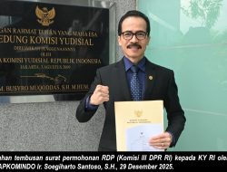 Soegiharto Santoso Surati Komisi III DPR, Minta RDP Terkait Dugaan Ketidakprofesionalan Oknum Polri