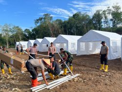 Sinergi TNI–Polri di Batang Toru, Brimob Polda Sumut Fokuskan Pemulihan Warga Terdampak Bencana