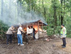Polsek Pancur Batu Gerebek Lokasi Diduga Sarang Narkoba dan perjudian di Sibolangit