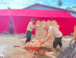 Brimob Polda Sumut Terus Bergerak Pulihkan Kehidupan Warga Pascabencana di Batang Toru