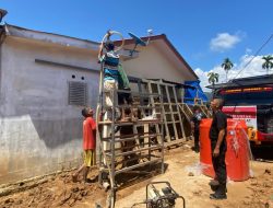 Pulihkan Kehidupan Pascabencana, Brimob Polda Sumut Bangun Sumur Bor dan Bersihkan Saluran Air