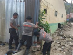 Dari Rumah Swadaya hingga Pagar Sekolah, Brimob Hadir Untuk Warga Tolang Julu