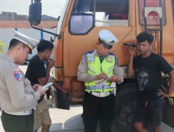 Satlantas Polresta Deli Serdang gelar Ramp Check Angkutan Umum dalam Ops Keselamatan Toba 2026