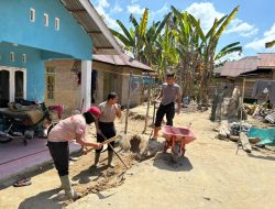 Langkah Nyata Brimob Polda Sumut Dampingi Warga Tapsel Bangkit Pascabencana