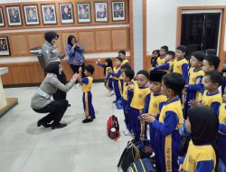 Polisi Sahabat Anak (PSA) Sat Lantas Polres Karimun Sambut Hangat Kunjungan Murid TK AURA Kec. Tebing Karimun